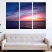 Изгрев в открито море - картина пано за стена - Thumbnail 2