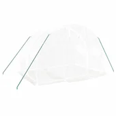 Оранжерия със стоманена рамка бяла 6 м² 3x2x2 м - Thumbnail 2