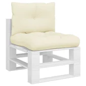 Палетни възглавници, 2 бр, кремави, текстил - Thumbnail 3