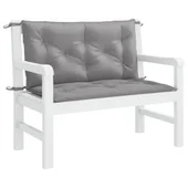 Възглавница за градинска пейка сива 100x(50+50)x7 см оксфорд - VL314993 - Thumbnail 4