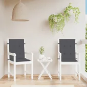 Възглавници за столове 2 бр меланж антрацит 100x50x4 см плат - VL4002442 - Thumbnail 4