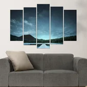 Звездно небе над езерото - картина пано за стена - Thumbnail 3