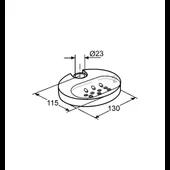 Сапунерка за баня за тръбно окачване KLUDI - Thumbnail 4