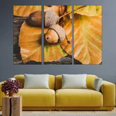 Есенна декорация с жълъди пано за стена - Thumbnail 2