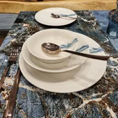 Порцеланов сервиз за хранене 24 части Морски вълни FARIKA - Thumbnail 7