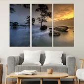 Мангрови дървета във водата - картина пано за стена - Thumbnail 2