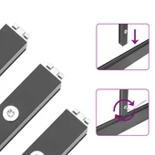 Оранжерия - поликарботнат - стоманена основа антрацит 224x169x195 см - Thumbnail 10