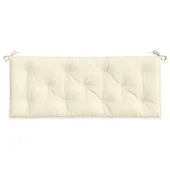 Възглавница за градинска пейка кремава 120x50x7 см оксфорд плат - VL361585 - Thumbnail 4