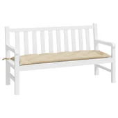 Възглавница за градинска пейка бежова 150x50x7 см оксфорд плат - VL361605 - Thumbnail 3