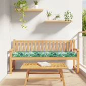 Възглавници за палети за пейка 2 бр Листен модел 180x40x8 см Тъкана материя - VL42001726 - Thumbnail 3