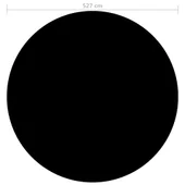 Покривало за басейн, соларно - черно, 527 см, PE - Thumbnail 3