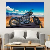 Колаж с мотоциклет харли дейвидсън - картина пано за стена - Thumbnail 1