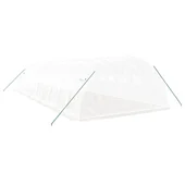 Оранжерия със стоманена рамка бяла 40 м² 10x4x2 м - Thumbnail 5