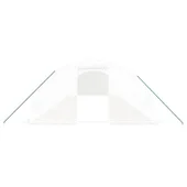 Оранжерия със стоманена рамка бяла 40 м² 10x4x2 м - Thumbnail 3