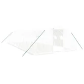 Оранжерия със стоманена рамка бяла 40 м² 10x4x2 м - Thumbnail 1