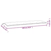 Възглавници за градински пейки 2 бр на листа Оксфорд плат - VL361731 - Thumbnail 9