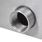 Правоъгълен фонтан за басейн, LED, стомана, 30 см - Thumbnail 8