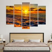 Залез над открито море - картина пано за стена - Thumbnail 3