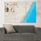 Морска звезда в пясъка - картина пано за стена - Thumbnail 2