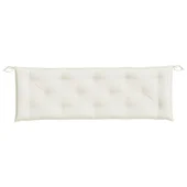 Възглавници за градински пейки 2 бр - 150x50x7 см кремав плат - VL4002610 - Thumbnail 6