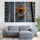 Антична дървена врата на замък - картина пано за стена - Thumbnail 2