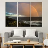 Дъга над океана - картина пано за стена - Thumbnail 2