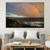 Дъга над океана - картина пано за стена - Thumbnail 1