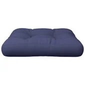 Палетна възглавница, нейви синя, 60x60x12 см, текстил - Thumbnail 4