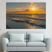 Красив залез над Балтийско море - картина пано за стена - Thumbnail 1