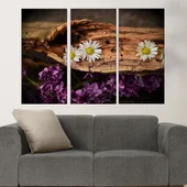 Маргаритки и люляк - картина пано за стена - Thumbnail 2