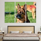 Портрет на немска овчарка  - картина пано за стена - Thumbnail 2