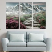 Каменна пътека в Алпите - картина пано за стена - Thumbnail 2