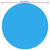 Плаващо 250 см соларно кръгло покривало за басейн - Thumbnail 4