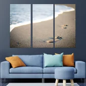 Стъпки в пясъка - картина пано за стена - Thumbnail 2