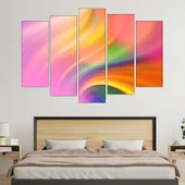 Цветен абстрактен фон - картина пано за стена - Thumbnail 3