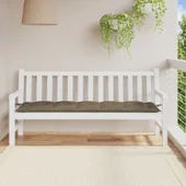 Възглавница за градинска пейка меланж таупе 180x50x7 см плат - VL4002572 - Thumbnail 3