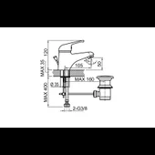 Стоящ смесител за мивка Rodas FAYANS - Thumbnail 2