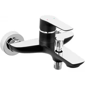 Стенен смесител за вана/душ Adore черен/хром FERRO - Thumbnail 1