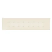 Възглавница за градинска пейка кремава 200x50x4 см оксфорд плат - VL47609 - Thumbnail 4