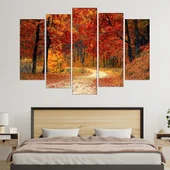 Живописна пътека в гората - картина пано за стена - Thumbnail 3