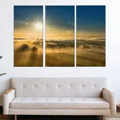 Изгрев над село - картина пано за стена - Thumbnail 2