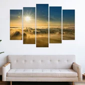 Изгрев над село - картина пано за стена - Thumbnail 3