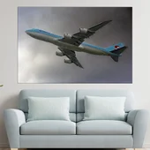 Пътнически самолет в полет - картина пано за стена - Thumbnail 1