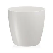 Саксия с дренаж 17.3x15.7x11 см 4.4 л бяла SERINOVA - Thumbnail 1