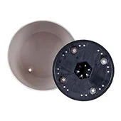 Саксия с дренаж 17.3x15.7x11 см 4.4 л бяла SERINOVA - Thumbnail 2