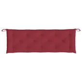Възглавница за пейка виненочервена 150x50x7 см оксфорд плат - VL361611 - Thumbnail 4