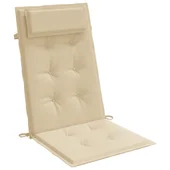 Възглавници за стол с висока облегалка 2 бр бежови Оксфорд плат - VL361883 - Thumbnail 5