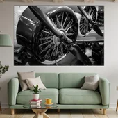 Двигател на самолет от WW2 - картина пано за стена - Thumbnail 1