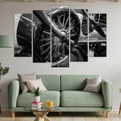 Двигател на самолет от WW2 - картина пано за стена - Thumbnail 3