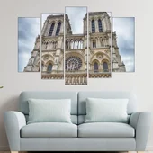 Катедралата Нотр-дам в Париж  - картина пано за стена - Thumbnail 3